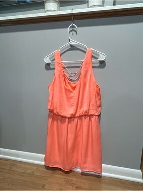 🧡 City Studio Coral Sleeveless Dress – Size Large 🧡